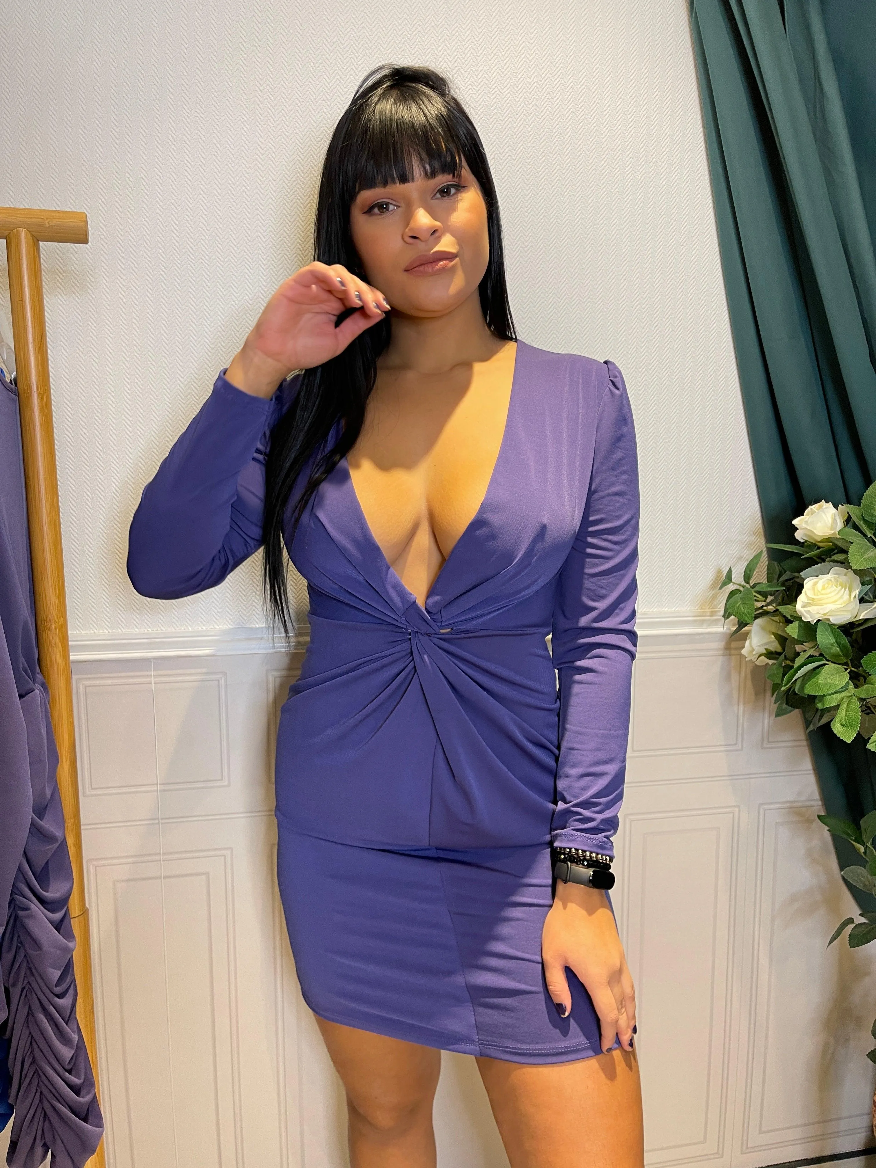 Robe Encolure En V