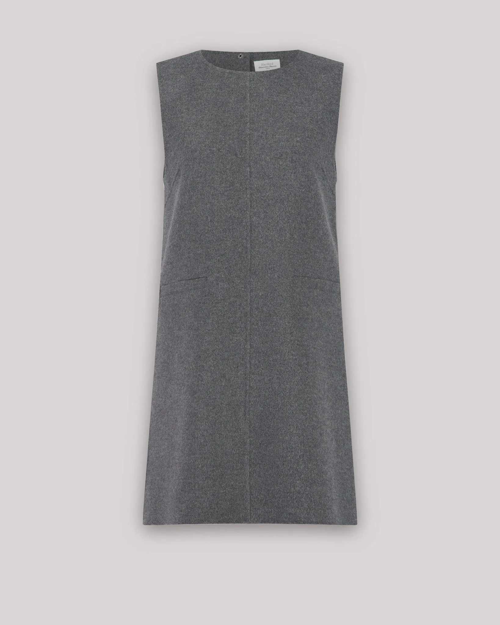 Robe Femme en laine double face Anthracite Racky
