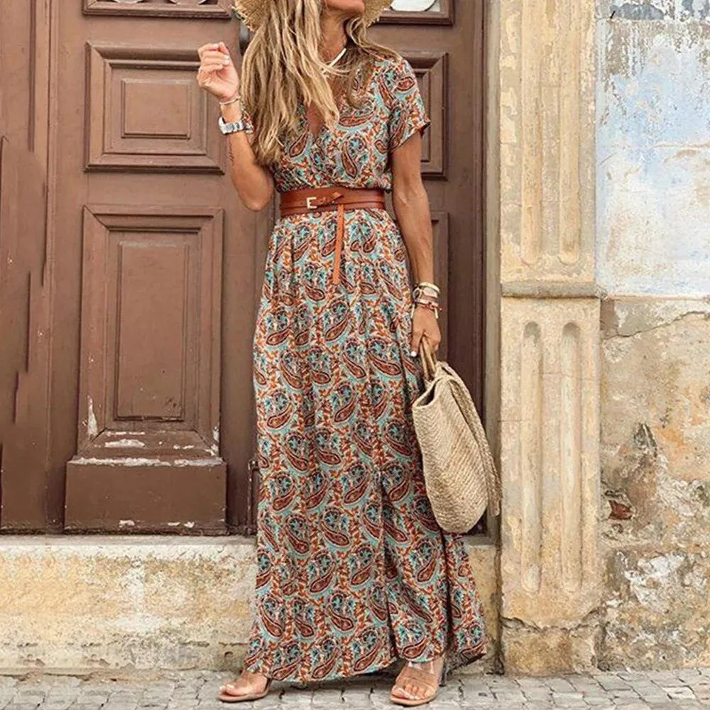 Robe longue de bohème pour femmes