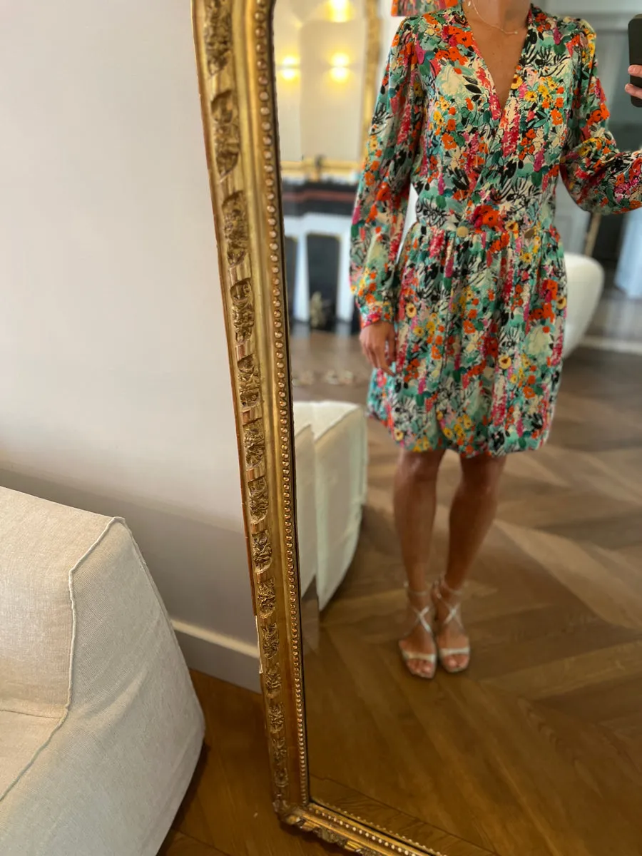 Robe Maison Guillemette à fleurs