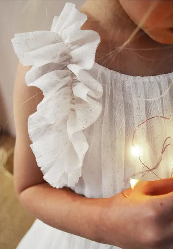 Robe Scarlett Blanche - fille -babygirl -Les petits Inclassables