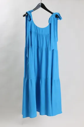 Robe à volants en soie