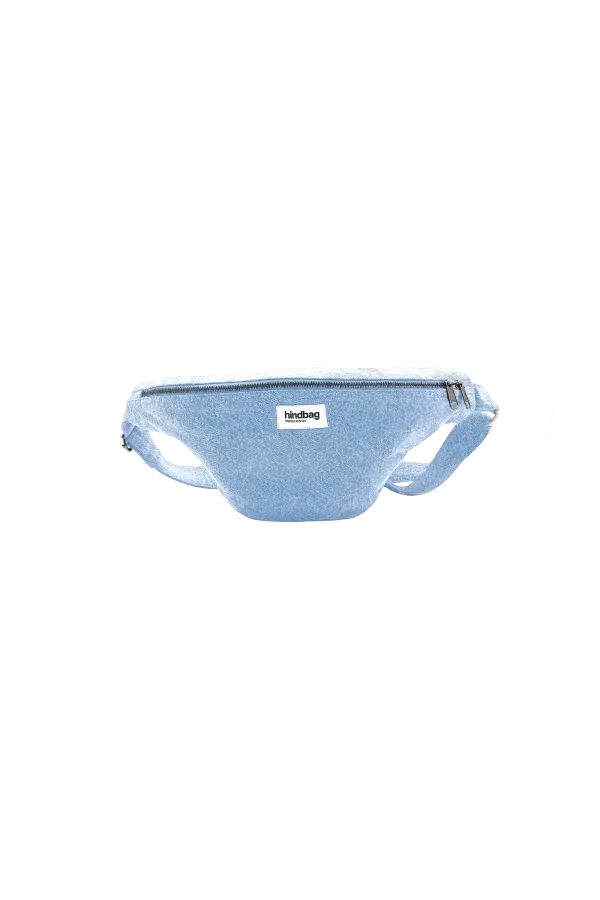 Sac banane L Denim Bleu en coton bio - Sasha