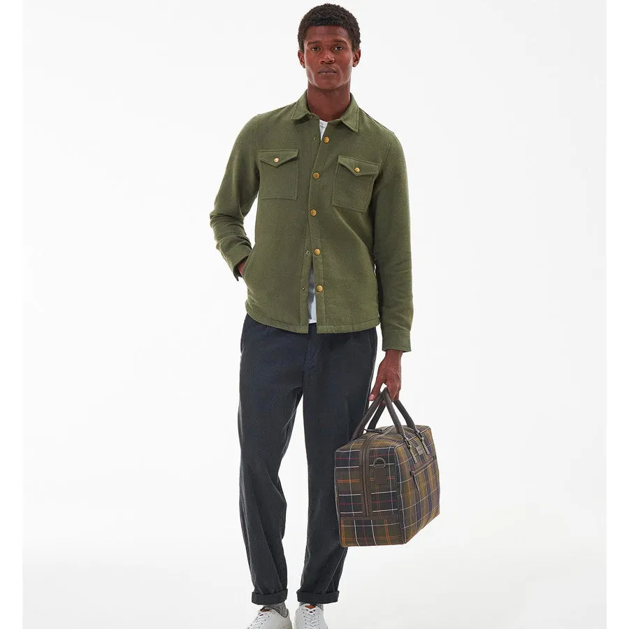 Sac Barbour Tartan and Leather Holdall