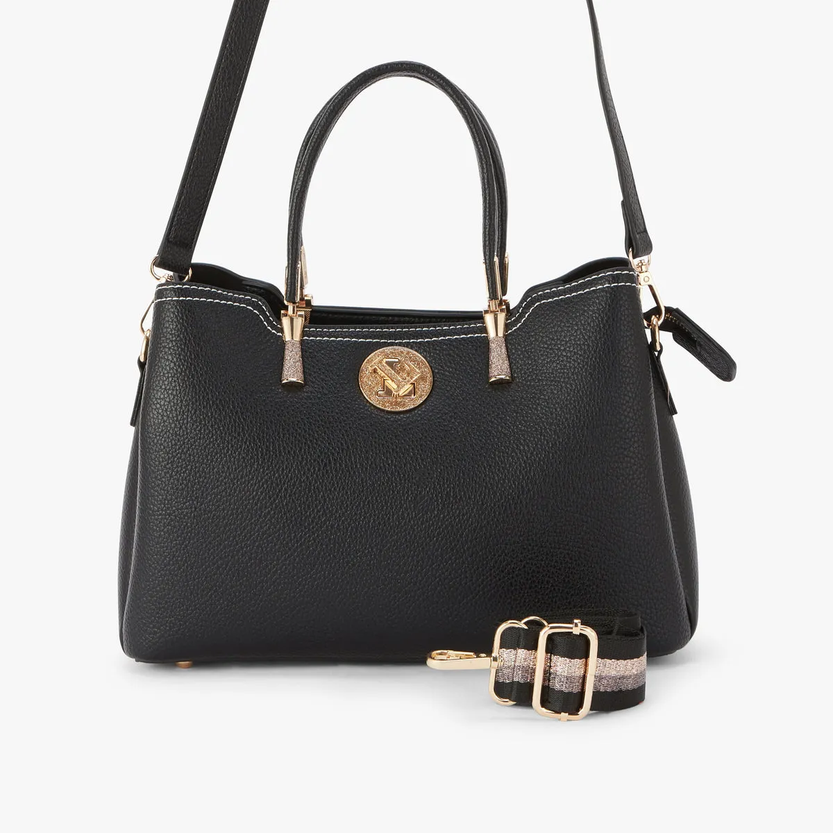 Sac shopper M noir Obita