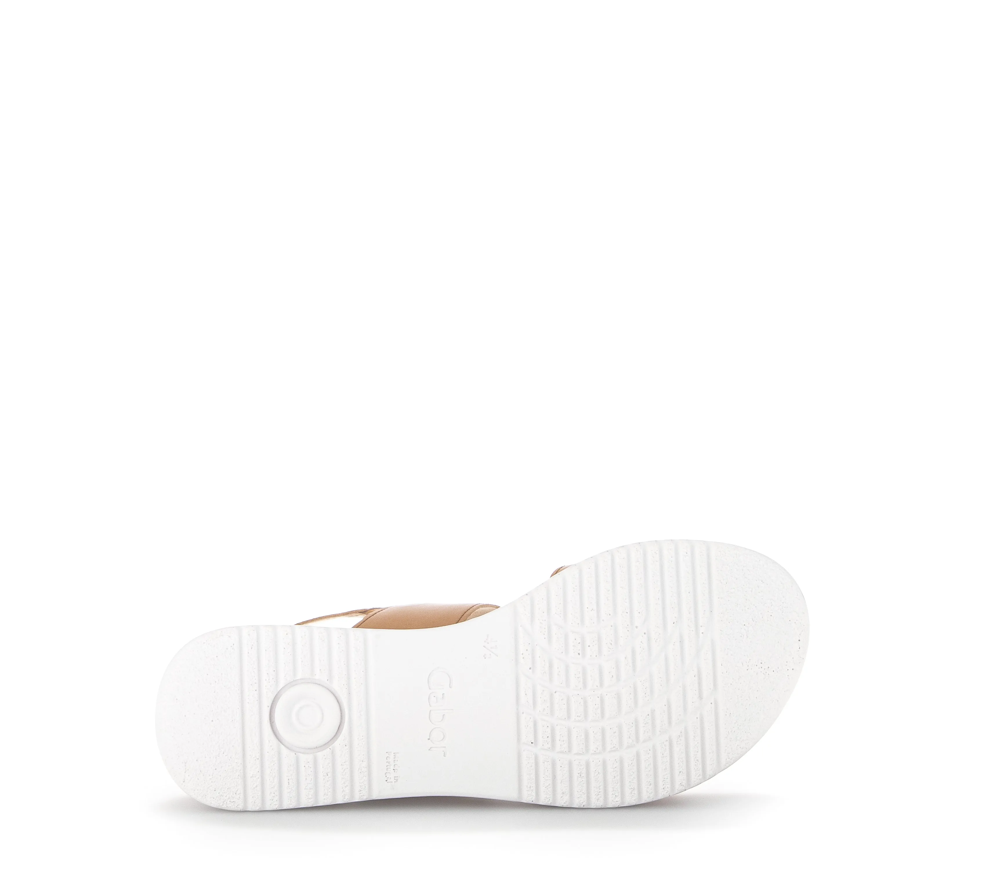 Sandales cognac en cuir lisse