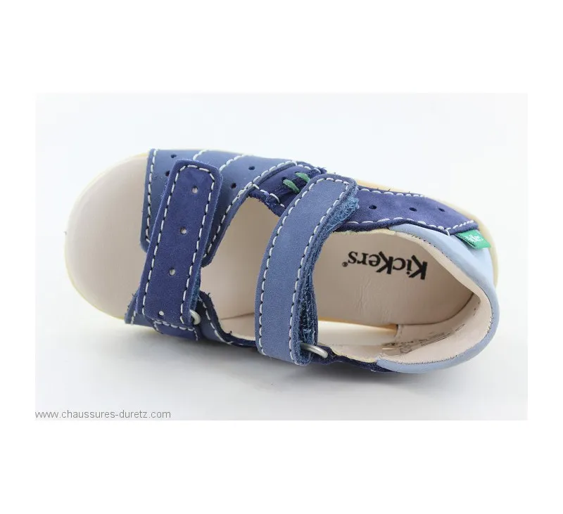 Sandales  Kickers BOPING2 Bleu Tricolore