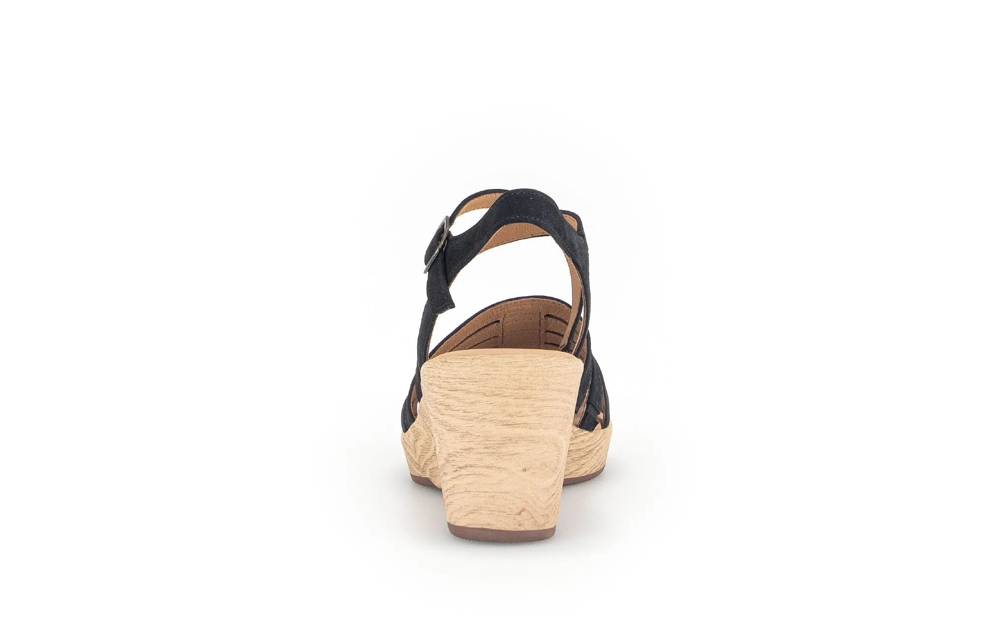 Sandales noires en nubuk