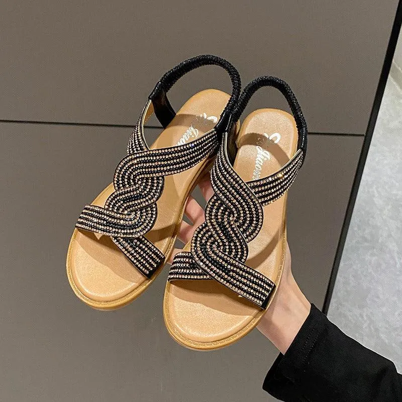 Sandales Orthopédiques Femme Antidérapantes À Talon Compensé - Zaha