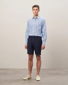 Short Homme en lin Marine Tank