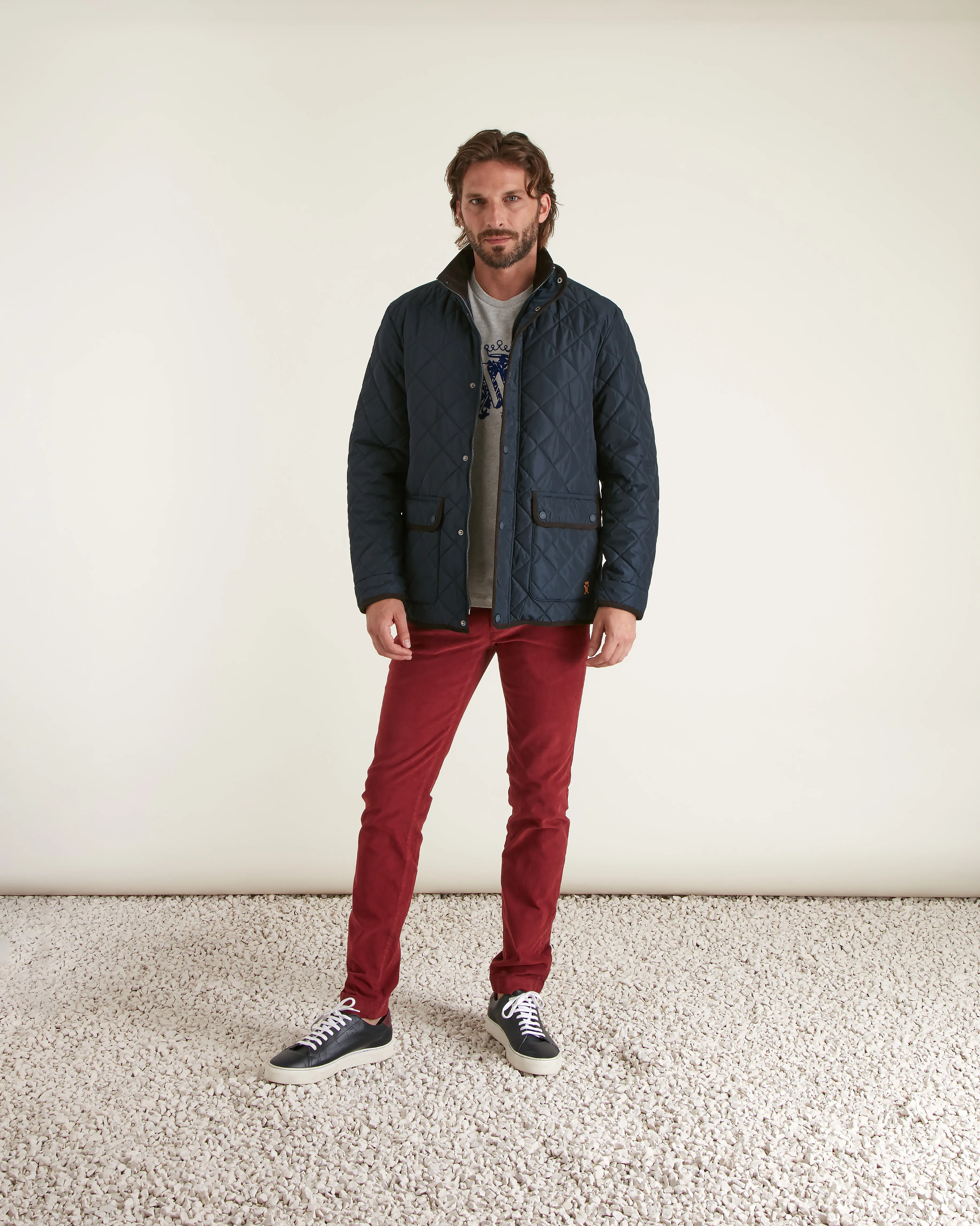Veste Hiver matelassée - Doudoune homme bleu marine