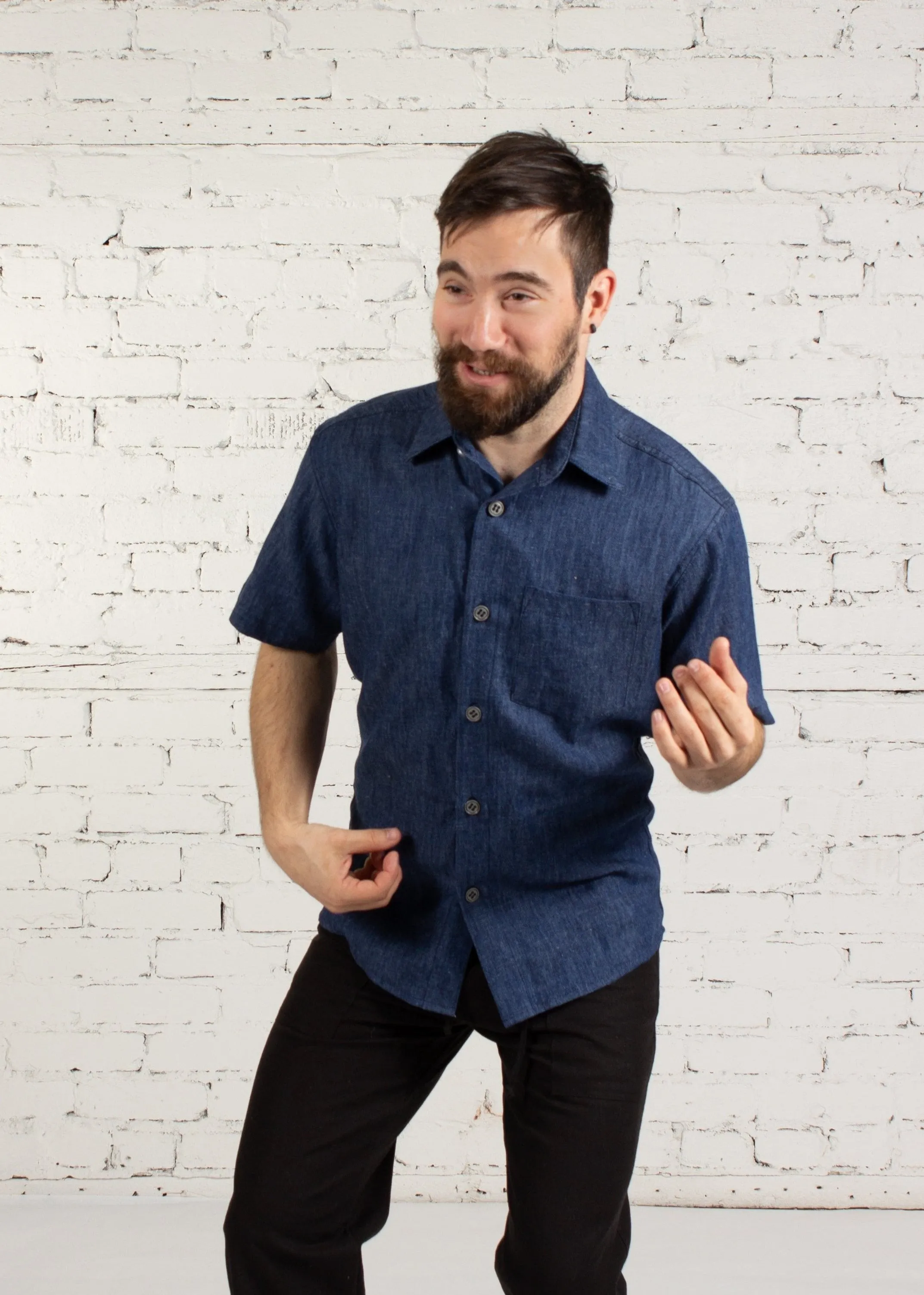 VICTOR S/S bleu denim