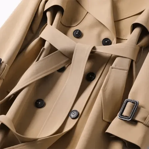 Zinnia | Trench-Coat Croisé légant Pour Femme